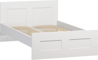Полуторная кровать Mio Tesoro Сириус 120x200 2.02.04.180.1 (белый) - 