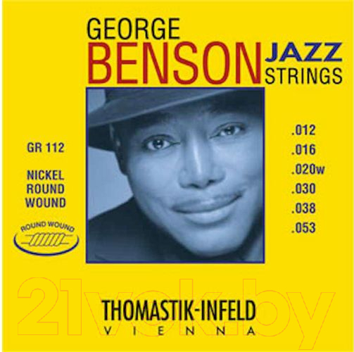 Струны для электрогитары Thomastik George Benson Jazz GR112