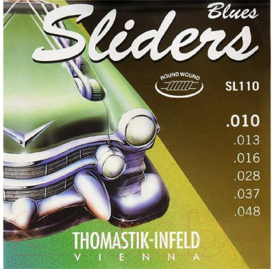 Струны для электрогитары Thomastik SL110 Blues Sliders