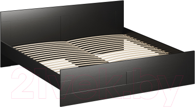 Двуспальная кровать Mio Tesoro Сириус 180x200 2.02.04.210.5 (дуб венге)