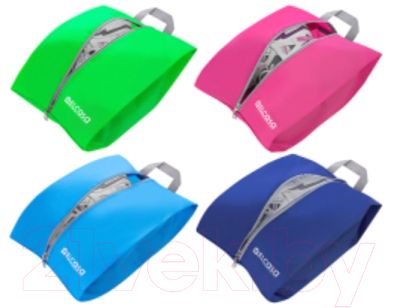 Набор органайзеров для чемодана El Casa 490328 (4шт, зеленый, розовый, синий, голубой)