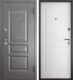 Входная дверь Промет Марс 6 Классика 86x205 (правая, Mocco 999/ясень белый ПФ-031) - 