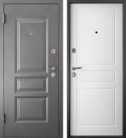 Входная дверь Промет Марс 6 Классика 96x205 (левая, Mocco 999/ясень белый ПФ-031) - 