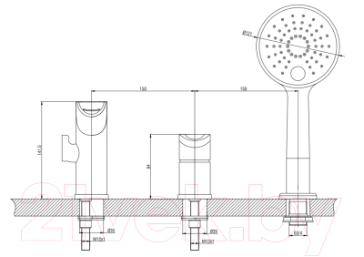 Смеситель Gross Aqua Space 1209288СW