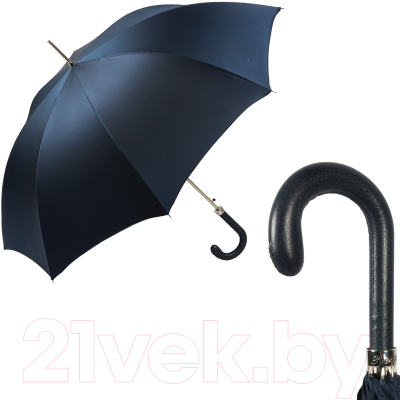 Зонт-трость Pasotti Classic Pelle Oxford Dark Blu