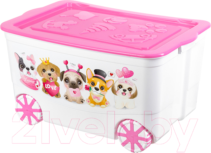 Ящик для хранения El Casa KidsBox Милые щенки / 640332