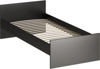 Односпальная кровать Mio Tesoro Орион 80x200 2.01.04.050.5 (дуб венге) - 