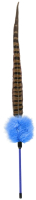 Игрушка для кошек EBI Дразнилка с пером фазана Ted / 408/430422 (синий) - 