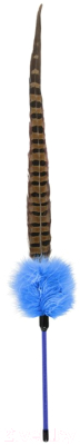 Игрушка для кошек EBI Дразнилка с пером фазана Ted / 408/430422 (синий)