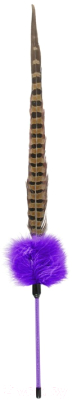 Игрушка для кошек EBI Дразнилка с пером фазана Ted / 408/430422 (фиолетовый)