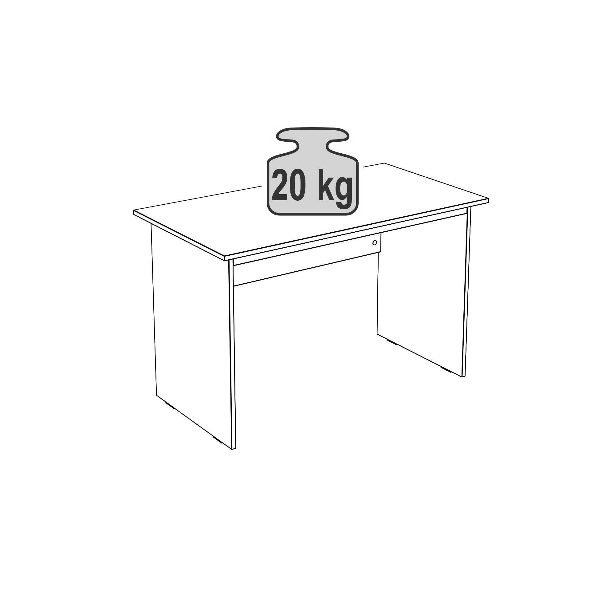 Письменный стол Mio Tesoro Кастор 120x65 2.03.06.020.3 (дуб сонома) — фото 5