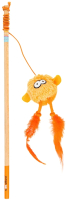 Игрушка для кошек EBI Удочка дразнилка Jumpy / 408/441305 (оранжевый) - 