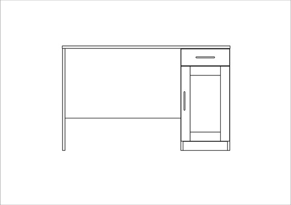 Купить Письменный стол Mio Tesoro Кастор 116x65 2.03.06.030.1 в Гродно