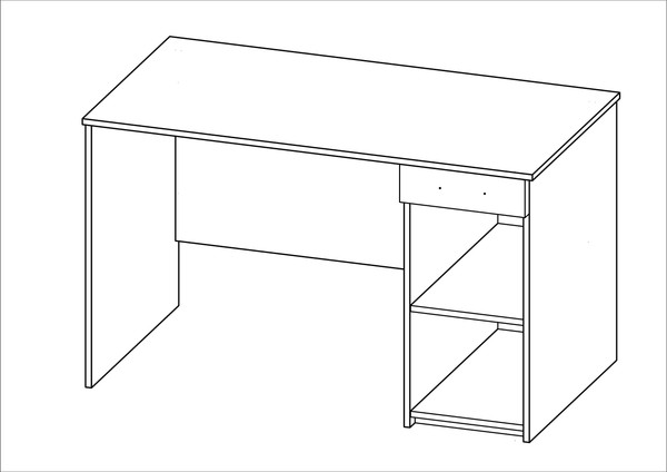 Купить Письменный стол Mio Tesoro Кастор 116x65 2.03.06.030.1 в Гродно