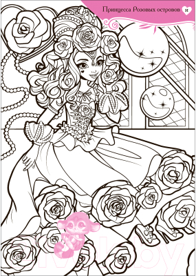 Раскраска Мозаика-Синтез Принцессы и их удивительные питомцы / МС12671