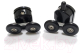 Миниатюра изображения товара Душевой уголок Abber Schwarzer Diamant AG30130BH-S80B-S80B