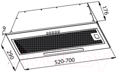 Вытяжка скрытая Evelux Integral 60 X