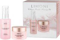 Набор косметики для лица Limoni Collagen Booster Firming Set Сыворотка Ampoule 30мл+Крем 50мл - 