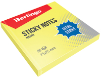 Блок для записей Berlingo Ultra Sticky / LSn_39200 (неон желтый) - 