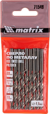 Набор сверл Matrix 71549 - 
