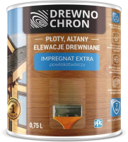 Пропитка для дерева Drewnochron Пленкообразующая (750мл, орех темный) - 