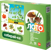 

Развивающая игра Десятое королевство, Лото Собирай-ка / 00081