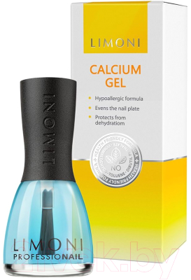 Лак для укрепления ногтей Limoni Calcium Gel Кальциевый (15мл)