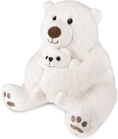 Мягкая игрушка Maxitoys Белый Медведь с Медвежонком / MT-SUT072007-30 - 