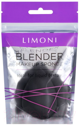 Спонж для макияжа Limoni Blender Makeup Sponge / 23359 (черный )