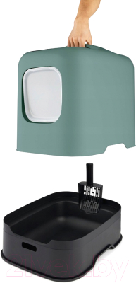 Туалет-домик Rotho Biala / 4005205092 (зеленый)