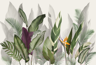 Фотообои листовые Vimala Листья 1 (270x400)