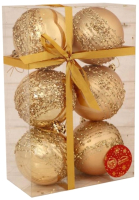 Набор шаров новогодних Белбогемия Ночная вьюга 28373197 / 99961 (6шт) - 