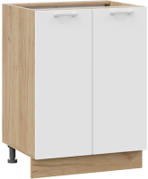 Шкаф-стол кухонный ТриЯ Габриэлла 1Н6 (дуб крафт золотой/сноу) - 