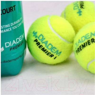Набор теннисных мячей Diadem Premier All Court / BALL-4CASE-ALLCRT (4шт)