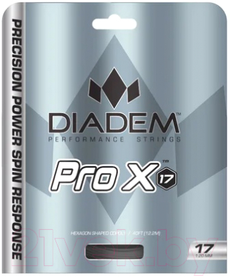Струна для теннисной ракетки Diadem Pro X Set 16L / S-SET-PROX-16L (12.2м, серый)
