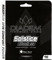 Струна для теннисной ракетки Diadem Solstice Black Set 16L / S-SET-SOLBLK-16L-BL (12.2м, черный) - 