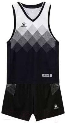 Баскетбольная форма Kelme Basketball Clothes / 8052LB3002-003 (р.160, черный/белый)