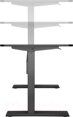 Письменный стол Ergosmart Air Desk L (черный)