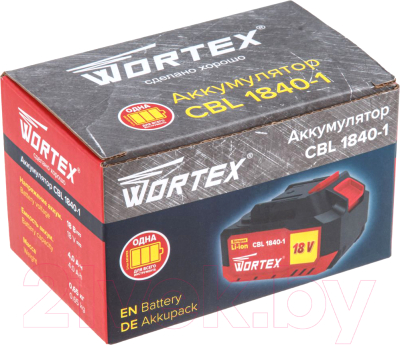 Аккумулятор для электроинструмента Wortex CBL 1840-1 (0329187)