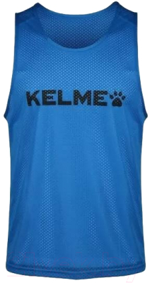 Манишка футбольная Kelme Kid Training Vest / 8051BX3001-409 (р.140, синий)