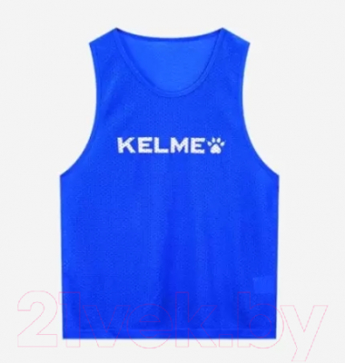 Манишка футбольная Kelme Kid Training Vest / 8051BX3001-409 (р.140, синий)