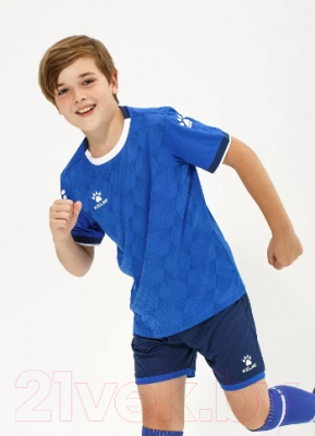 Футбольная форма Kelme Short-Sleeved Football Suit / 8151ZB3001-481 (р-р 120, синий)
