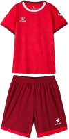 Футбольная форма Kelme Short-Sleeved Football Suit / 8151ZB3001-600 (р.120, красный) - 