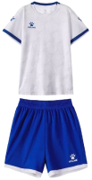 Футбольная форма Kelme Short-Sleeved Football Suit / 8151ZB3001-100 (р.160, белый) - 