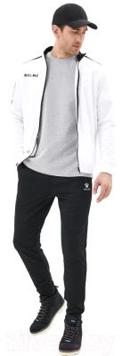 Спортивный костюм Kelme Tracksuit / 3771200-103 (3XL, белый/черный)