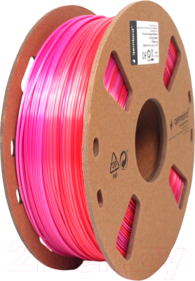Пластик для 3D-печати Gembird PLA / 3DP-PLA-SK-01-RP (1.75мм, 1кг, красный/фиолетовый шелк)