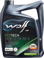 Моторное масло WOLF EcoTech 5W30 SP/RC D1-3 / 16175/5 (5л) - 