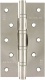 Петля дверная Нора-М 125 Универсальная накладная без врезки и коплачка (2шт, хром) - 