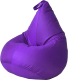 Бескаркасное кресло Kreslomeshki Груша-Капля XL / GK-125x85-FI (фиалка) - 