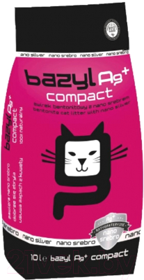Наполнитель для туалета Bazyl Ag+ Compact (10л)